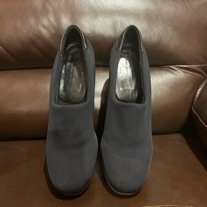 La CANADIENNE Black Microfibre Waterproof Wedge (Winter Shoe)